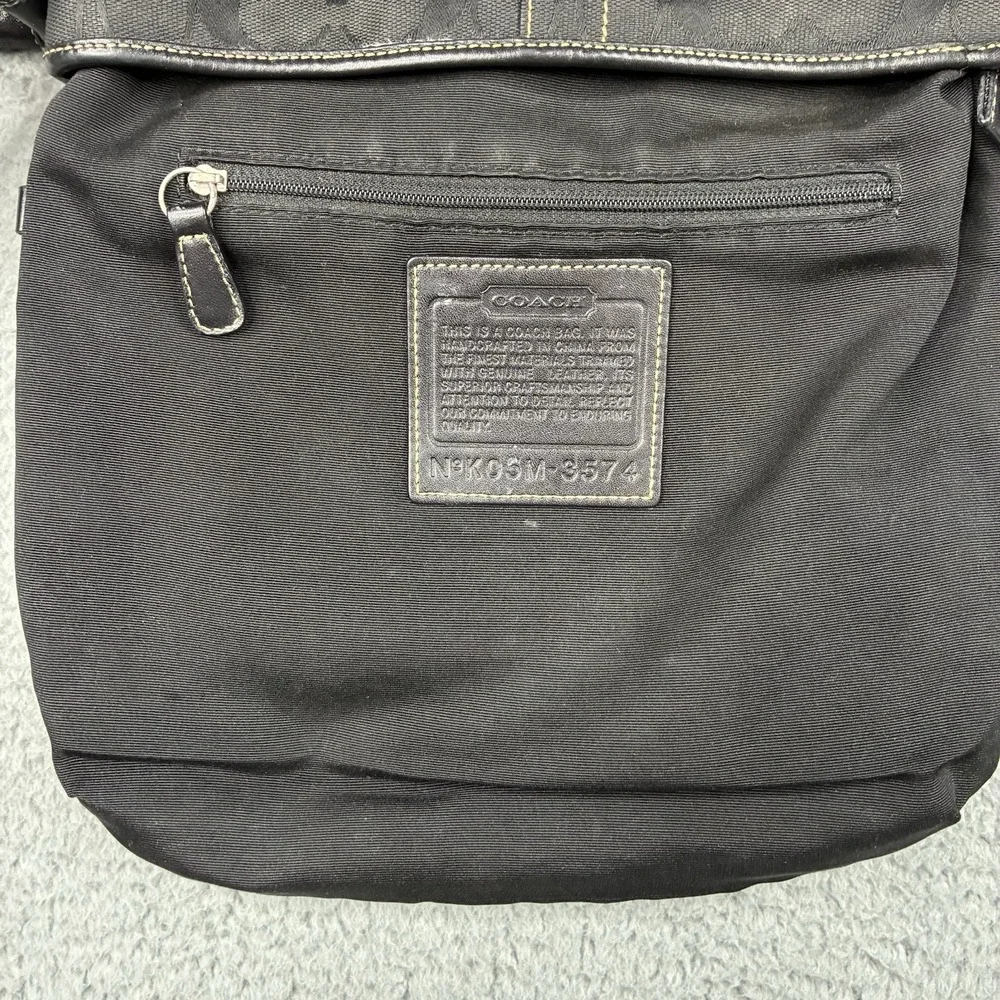 Vintage Coach Soho Signature Buckle 3574 Black Leather Crossbody Shoulder Bag